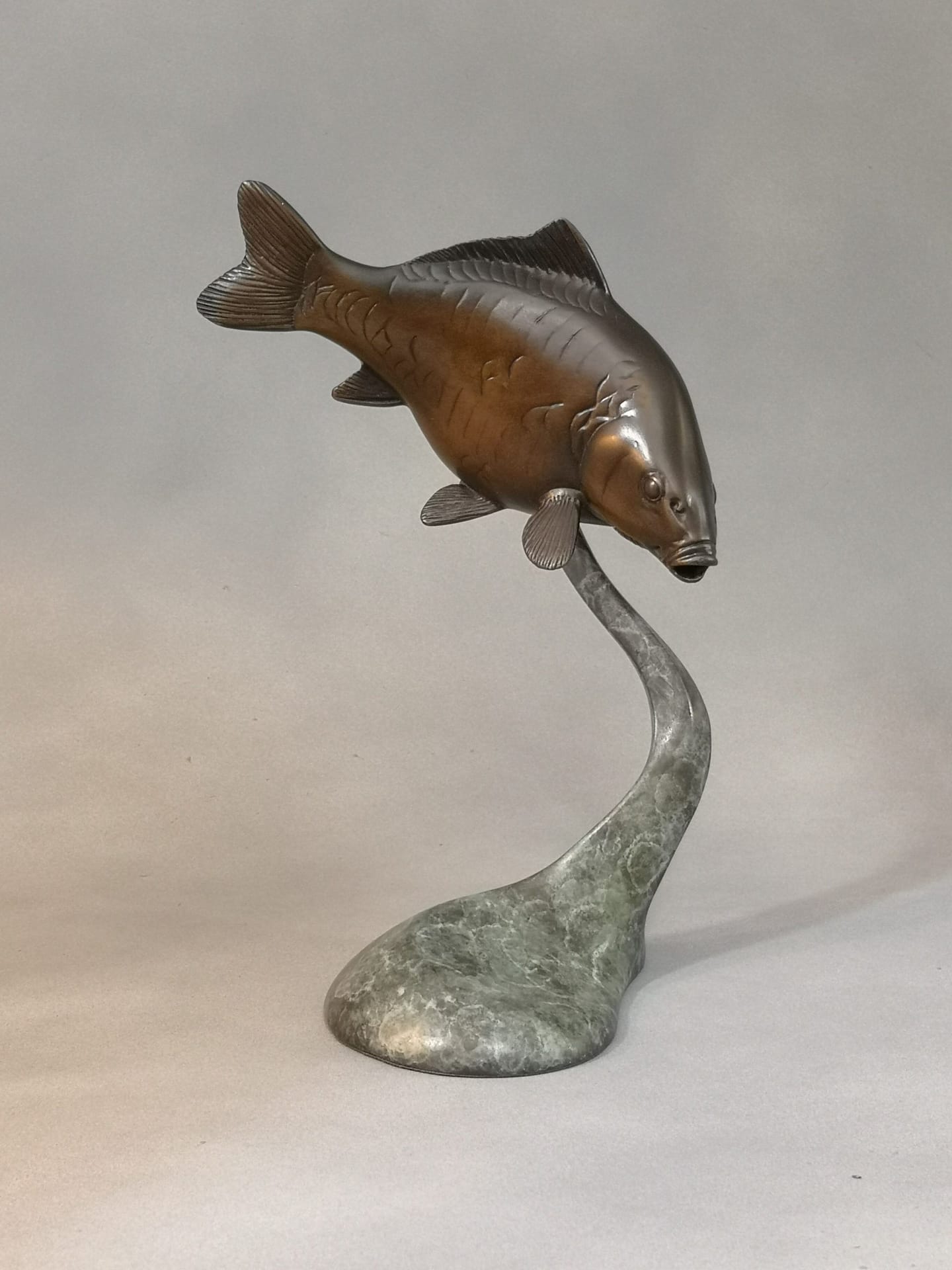 Small Carp (Little Bronze Swimming Fish sculpture) - ArtParkS