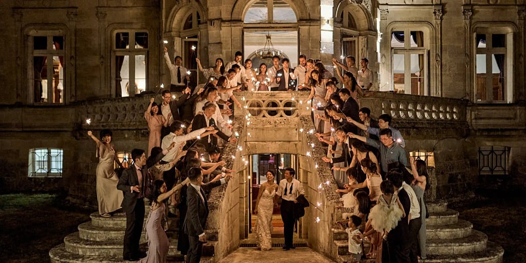 large chateau wedding bordeaux