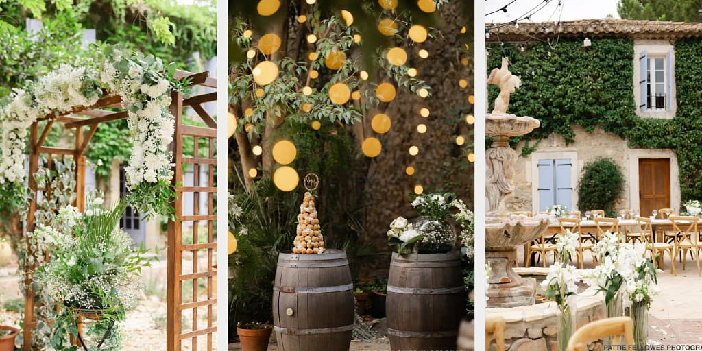 venue fairy light courtyard france