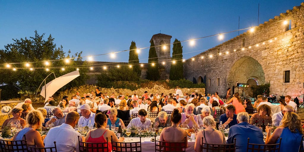 French wedding reception