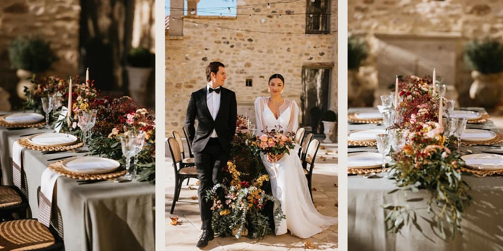 domaine d'egenia outdoor wedding setting