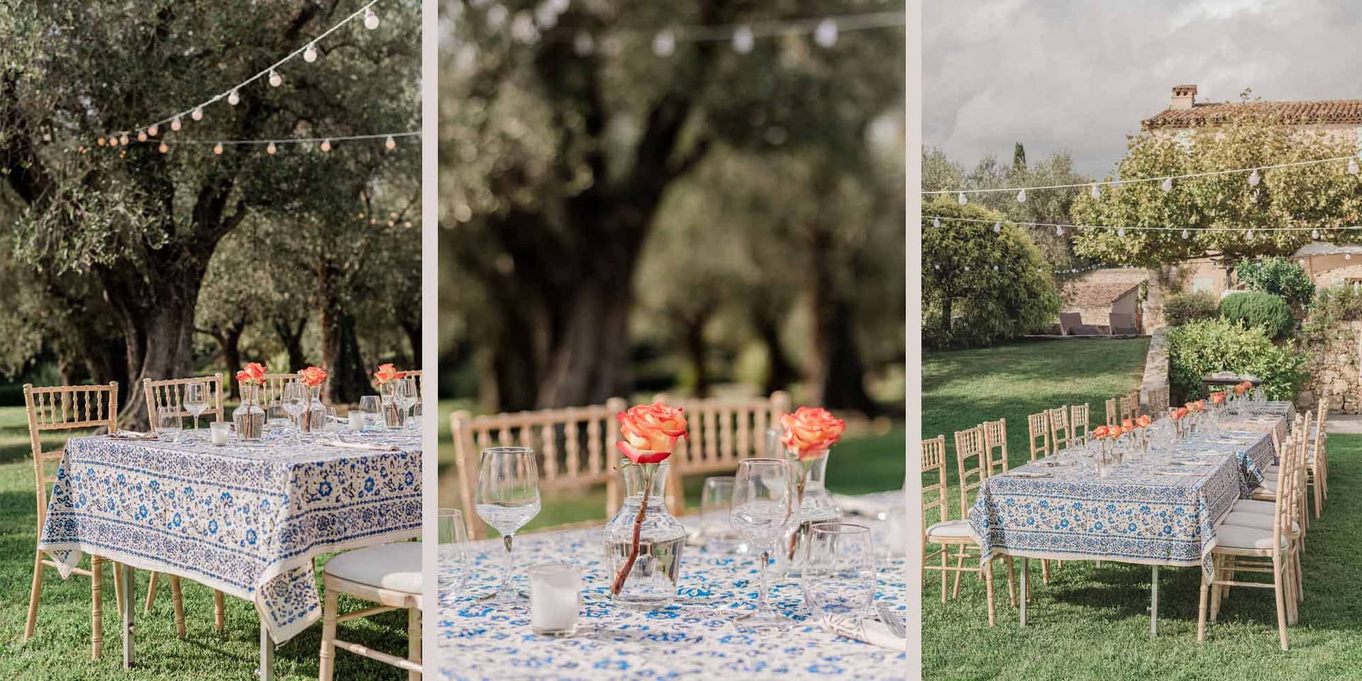 outdoor French wedding