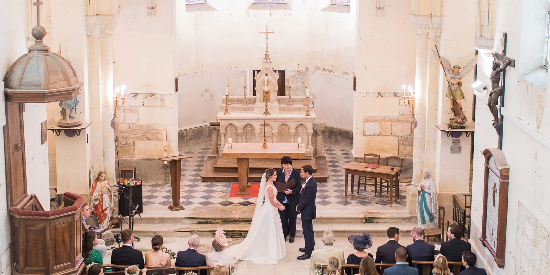 french wedding chateau church
