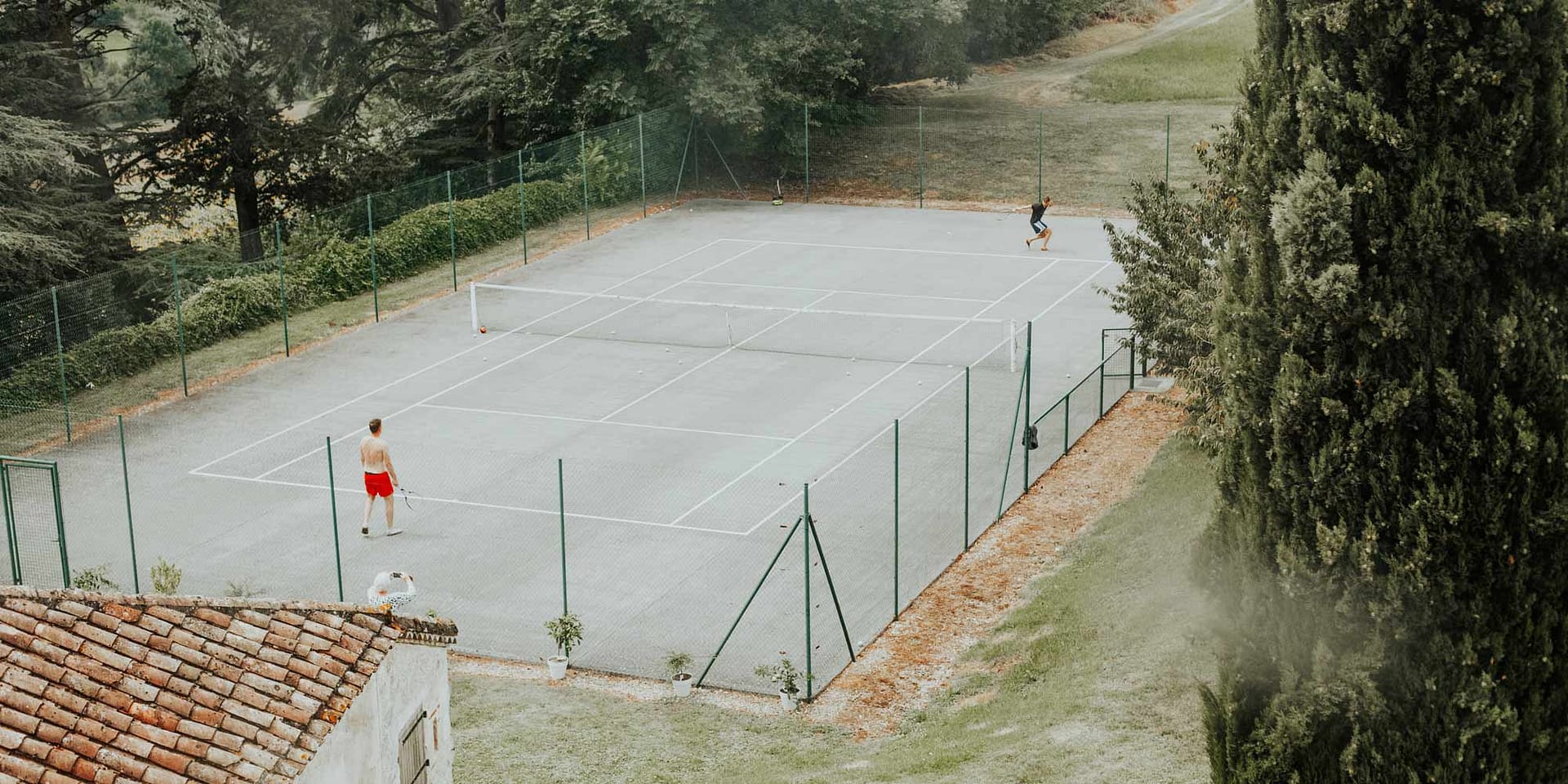 Chateau tennis court