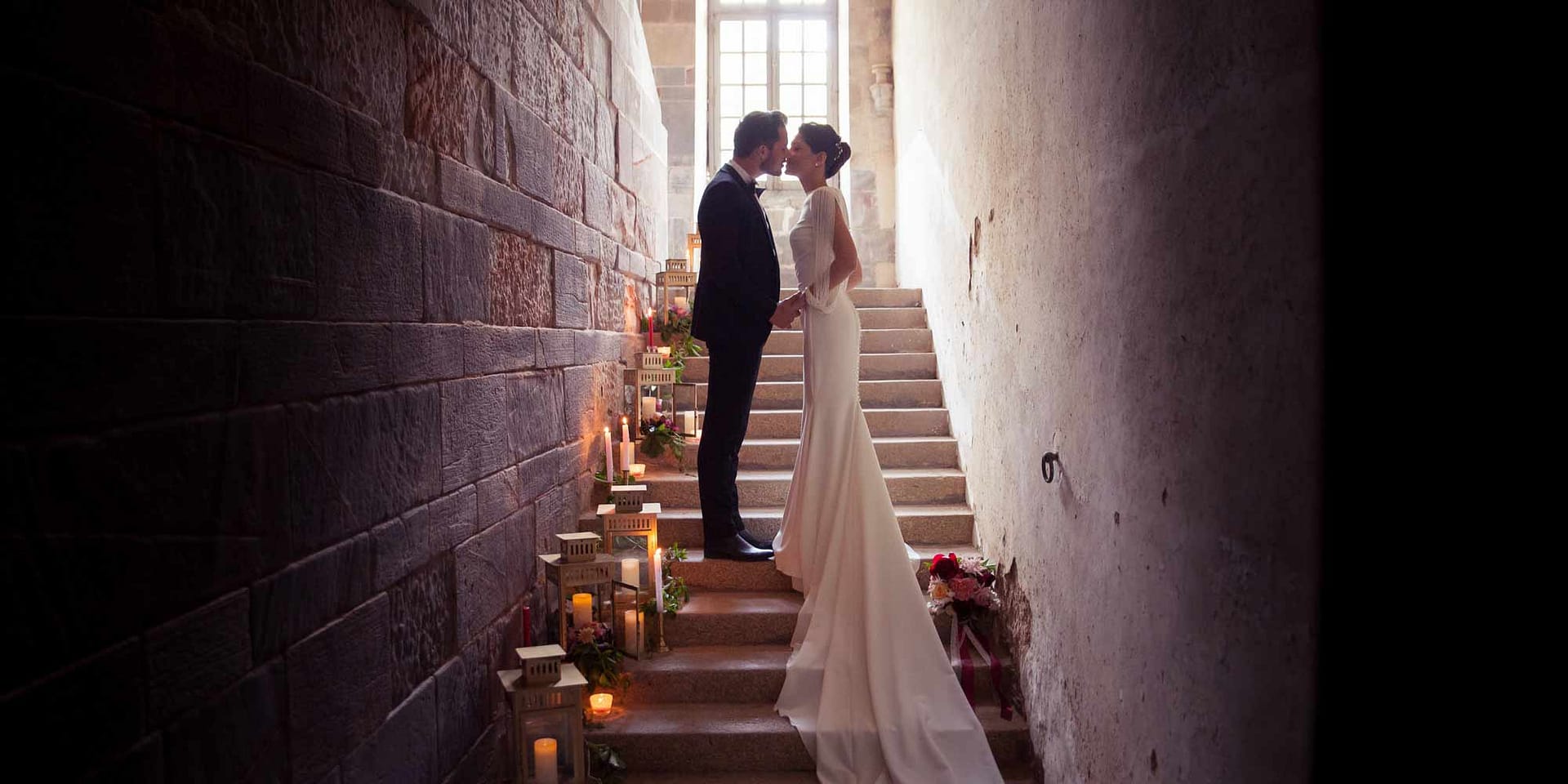romantic chateau wedding Brittany