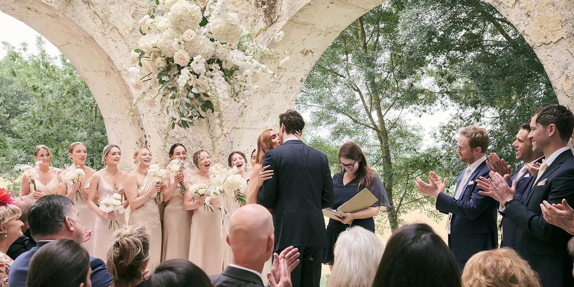 french wedding venue outdoor setting