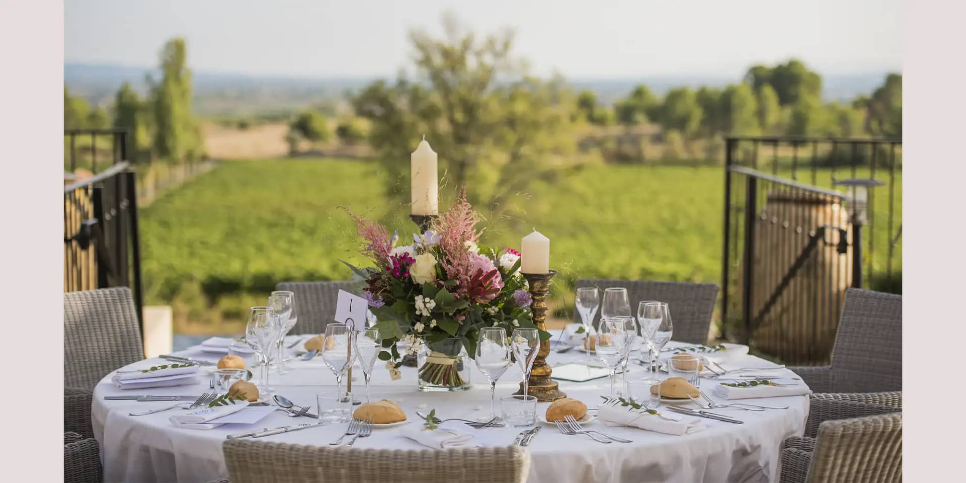 french wedding venue with caterer