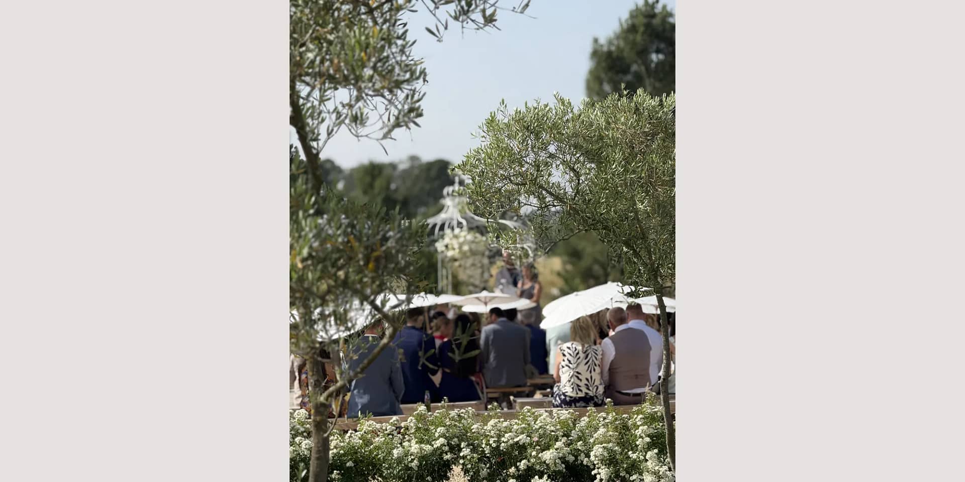 wedding ceremony in lavender france