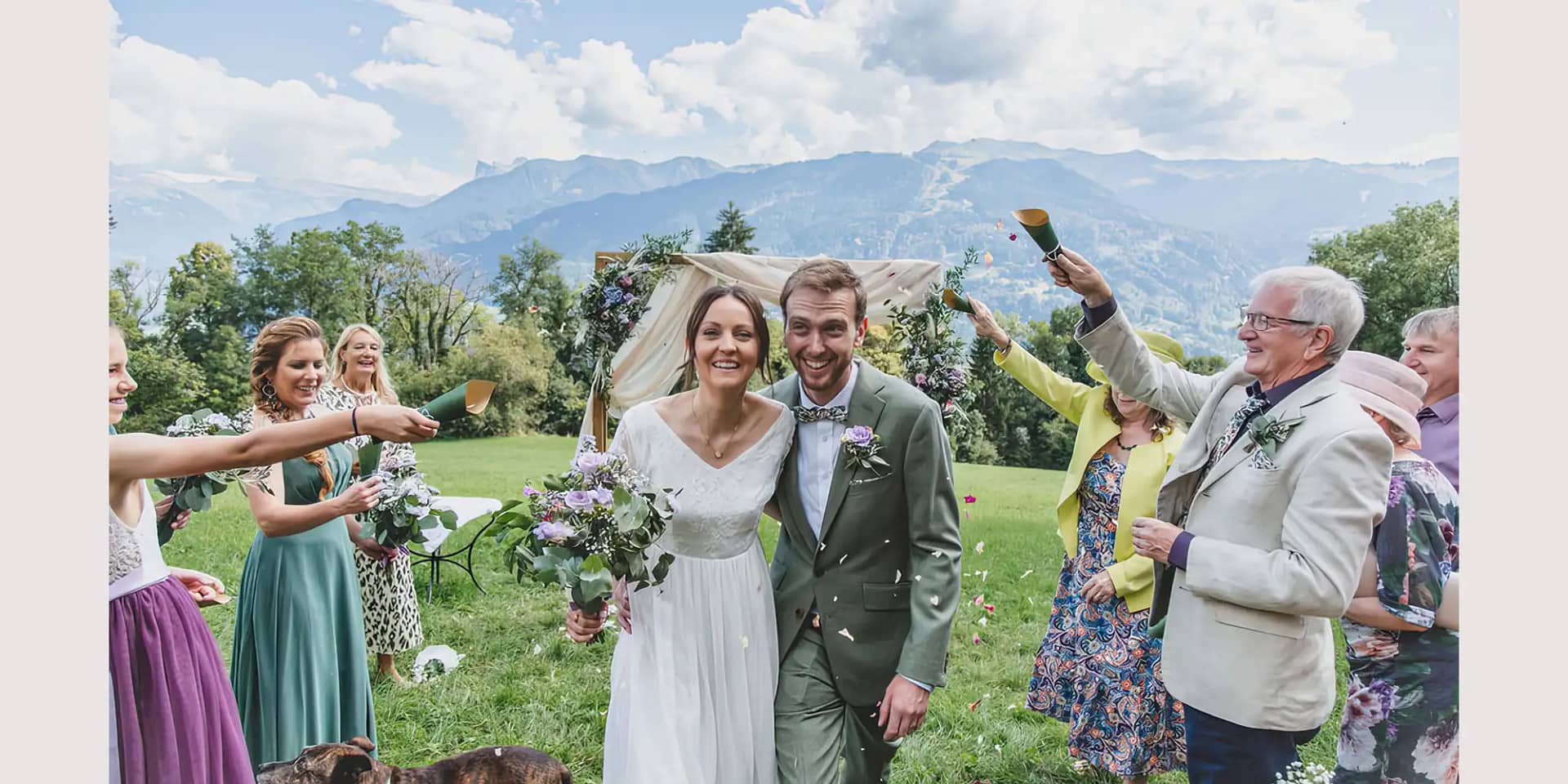 ski chalet wedding chamonix