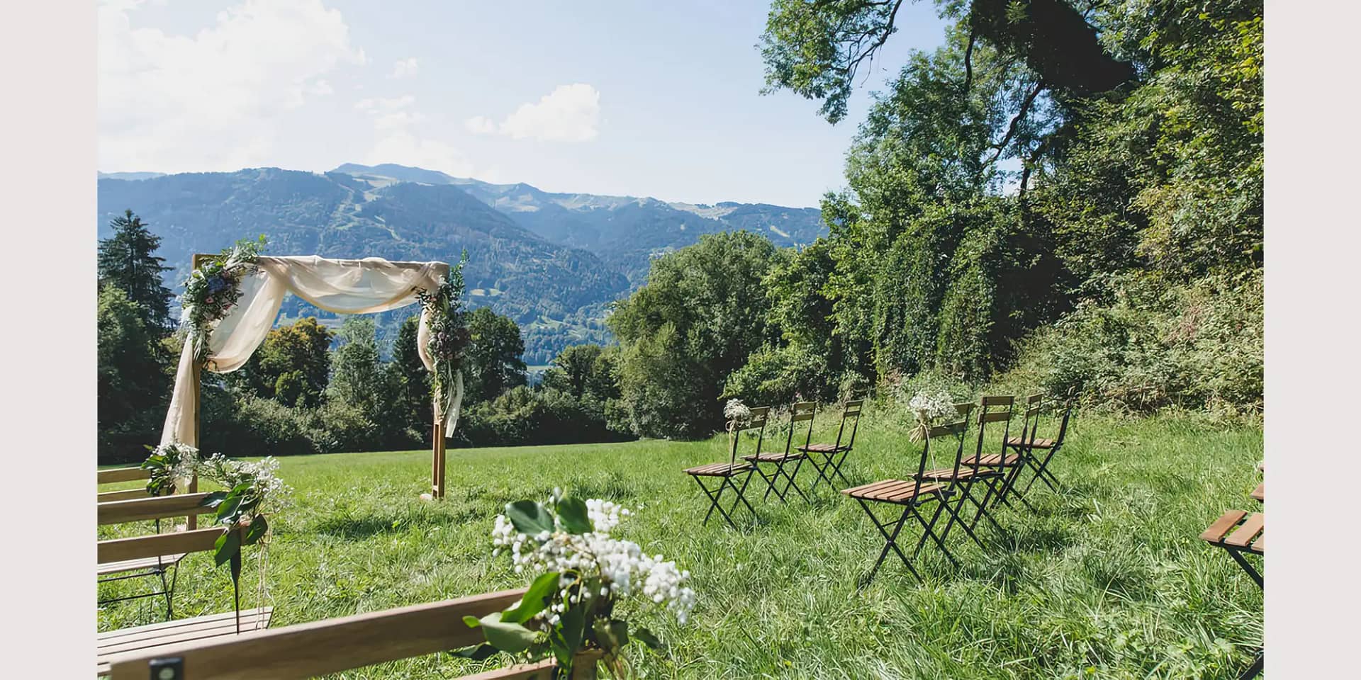 ski chalet wedding french alps