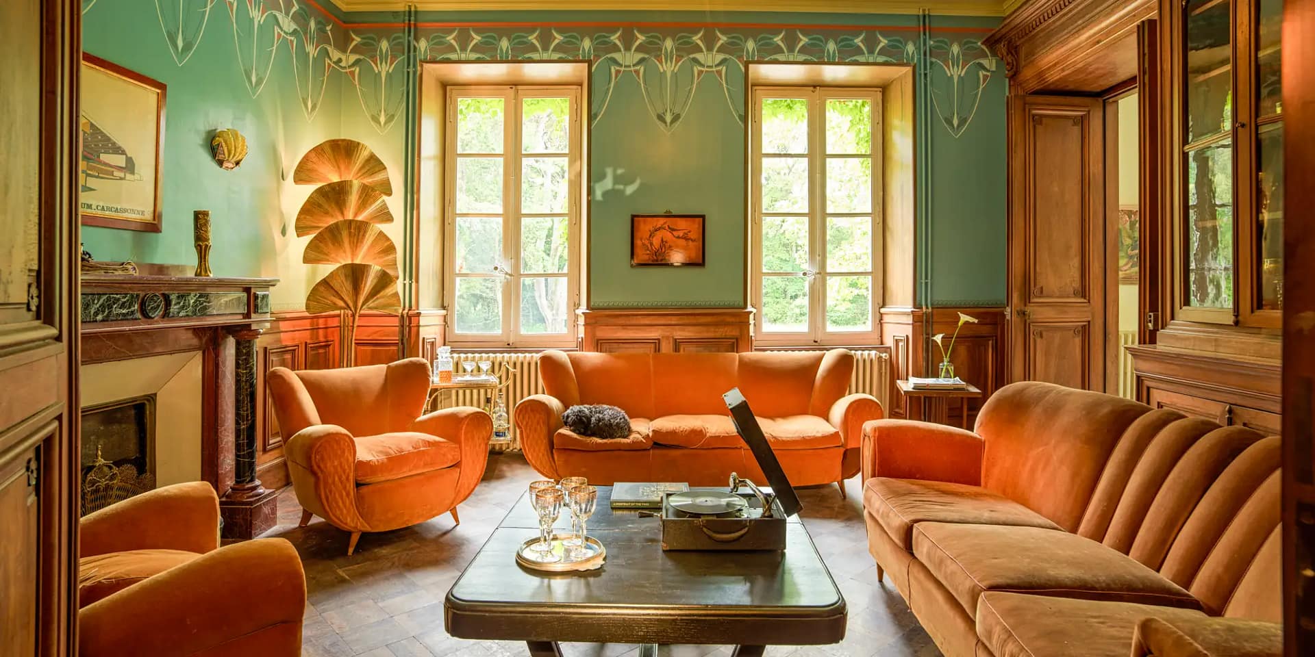 art deco chateau france wedding