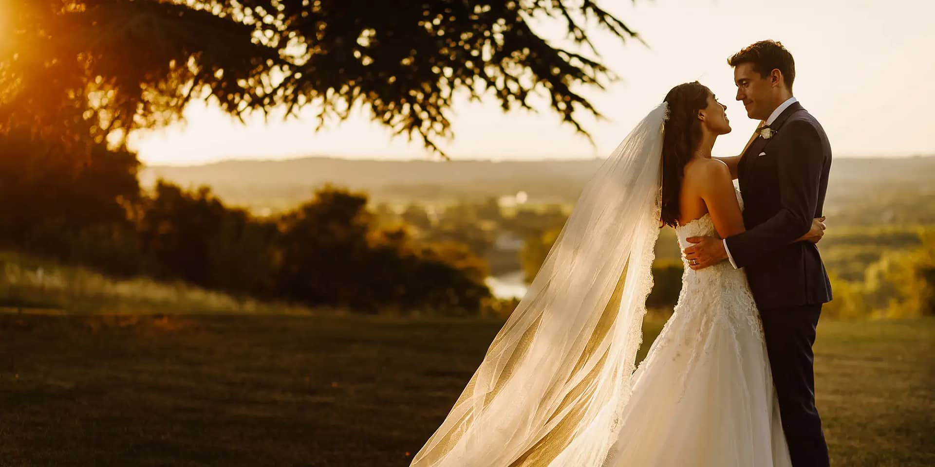 chateau wedding with views