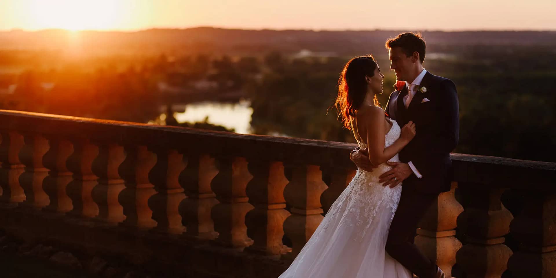 chateau by river wedding france