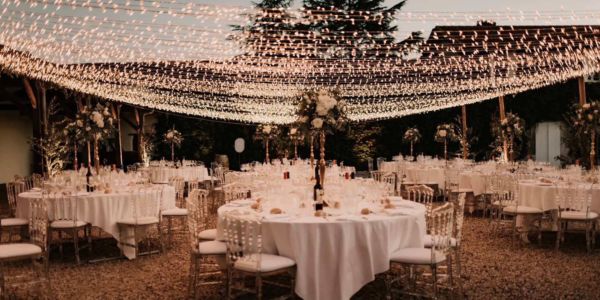 rustic courtyard french wedding venue