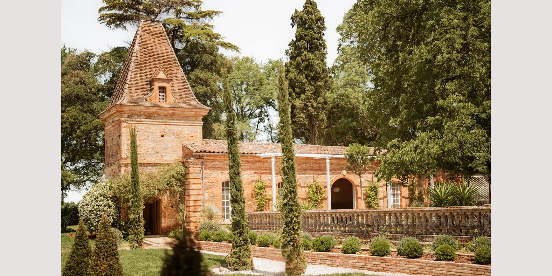 elegant pink chateau wedding