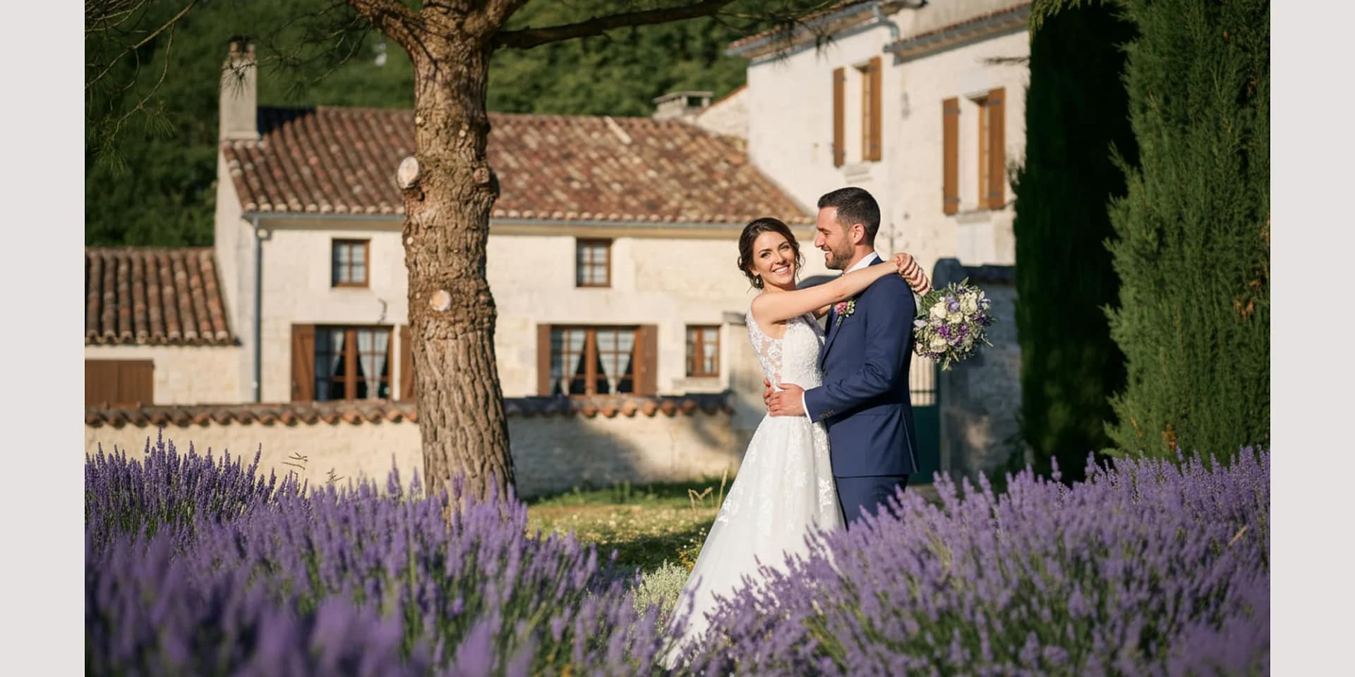 farmhouse wedding in lavender france