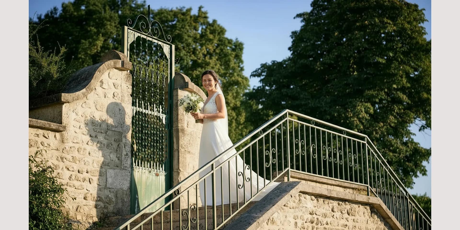 romantic wedding in farmhouse france