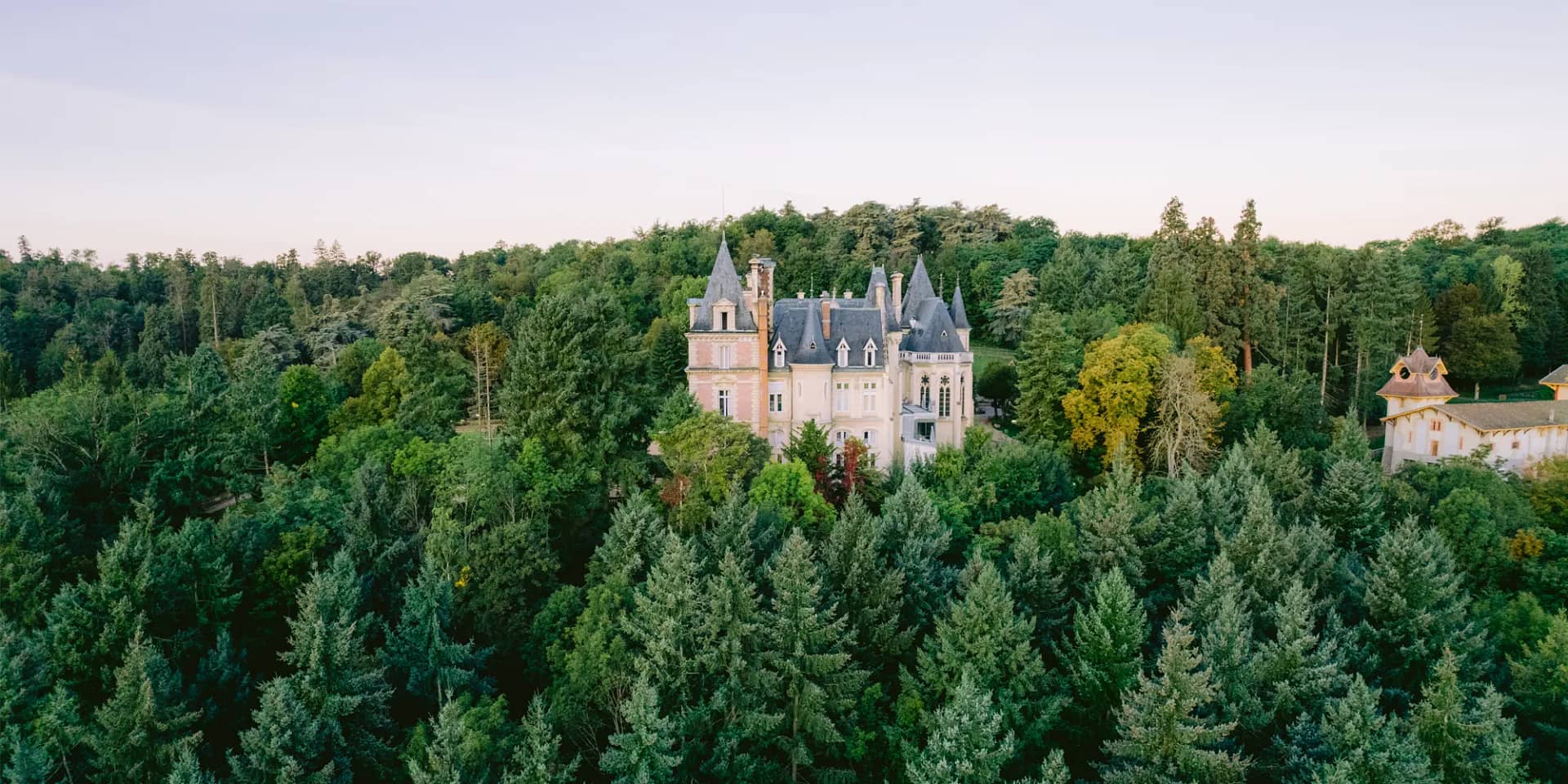 chateau in forest wedding france lyon