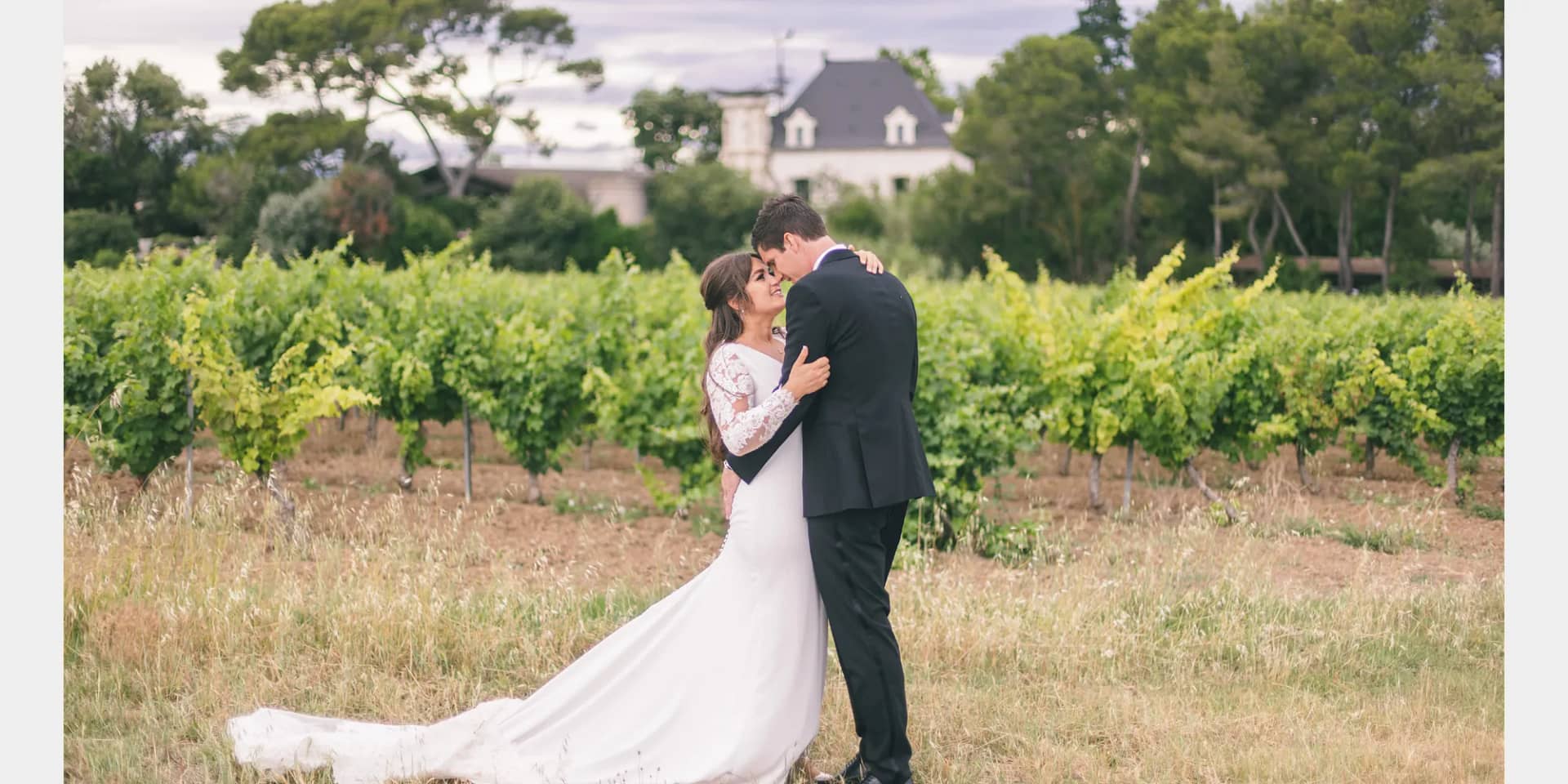 french wedding vineyard tarbouriech