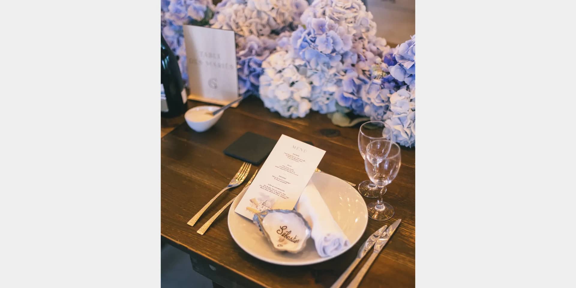 oyster themed wedding france