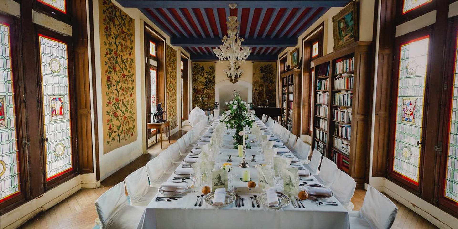 Chateau French wedding meal