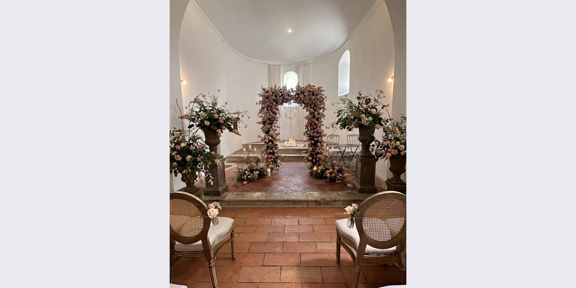 french wedding venue with catholic church