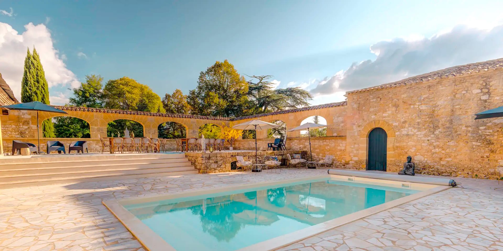 outdoor wedding castle france