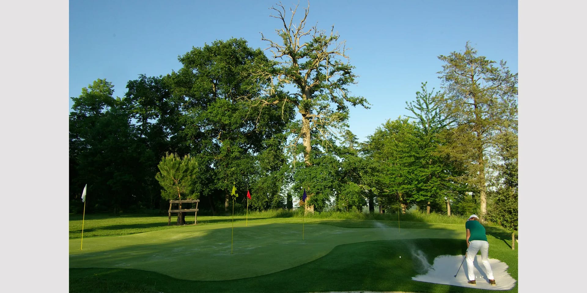 french wedding venue with golf