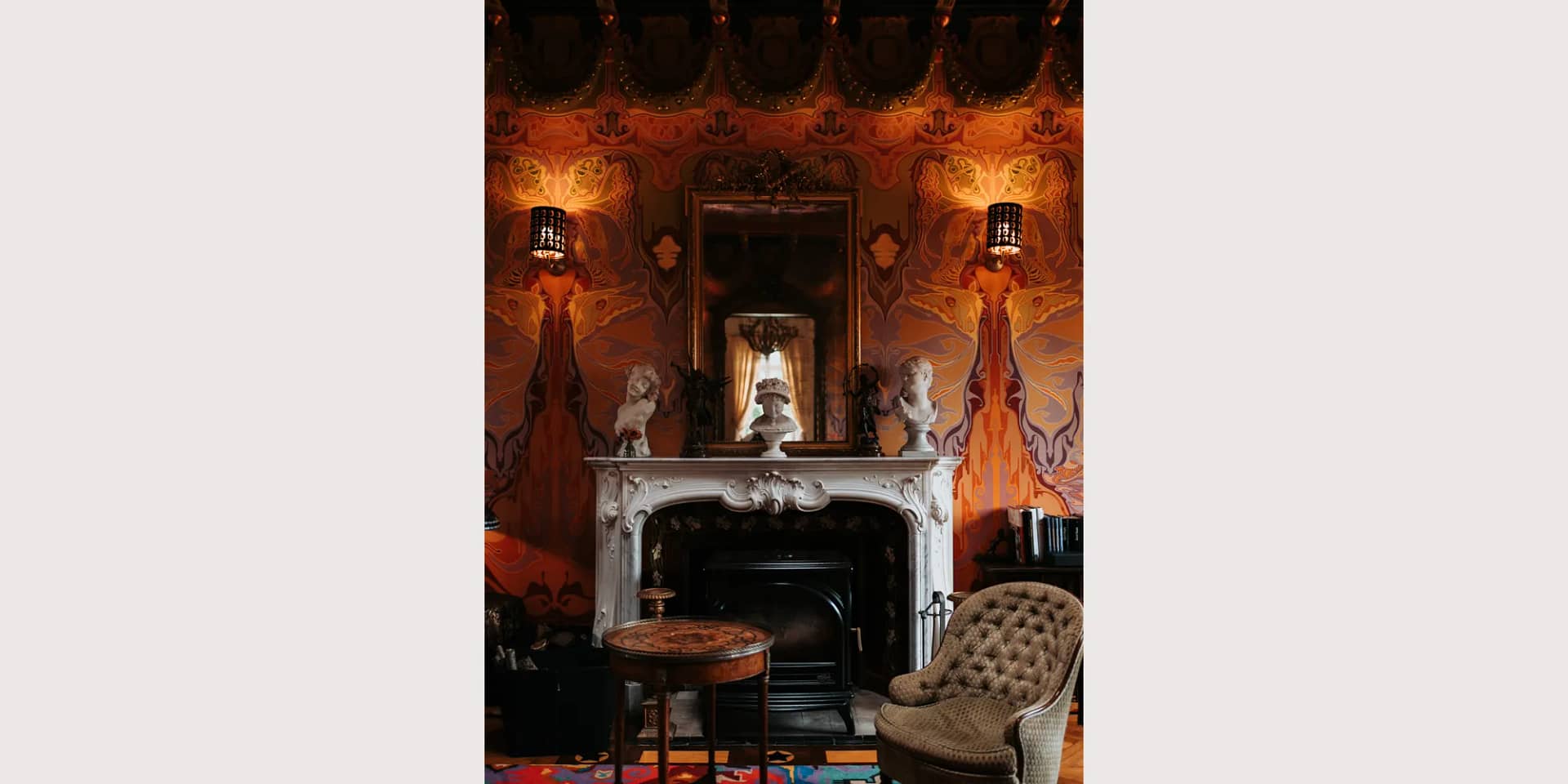art nouveau wedding chateau france