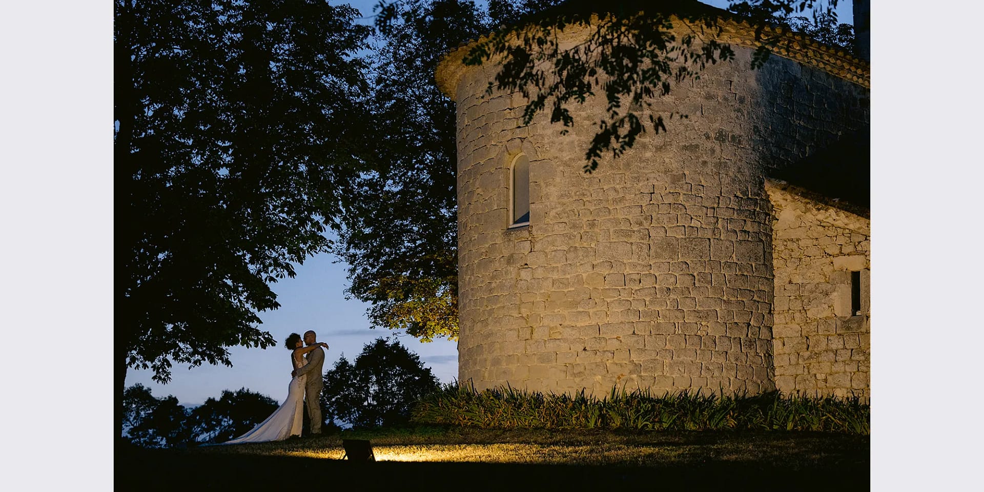chateau with chapel french wedding