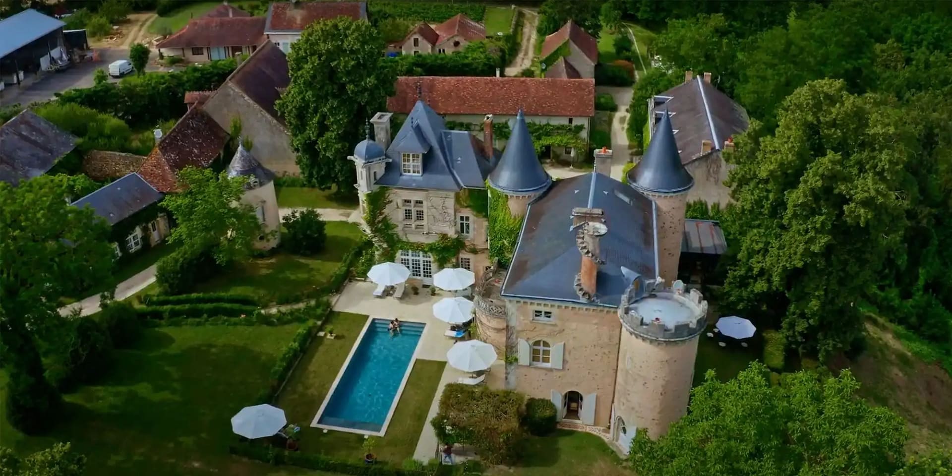 chateau with turrets france wedding