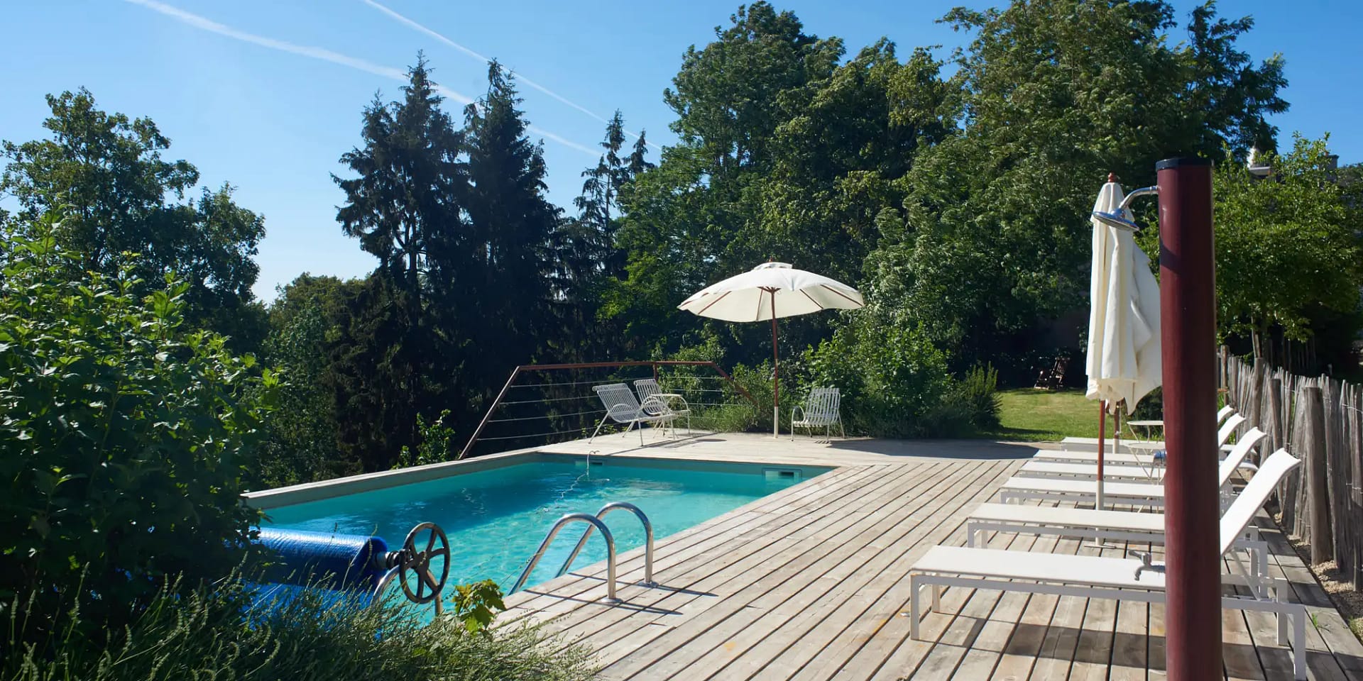 french wedding pool party