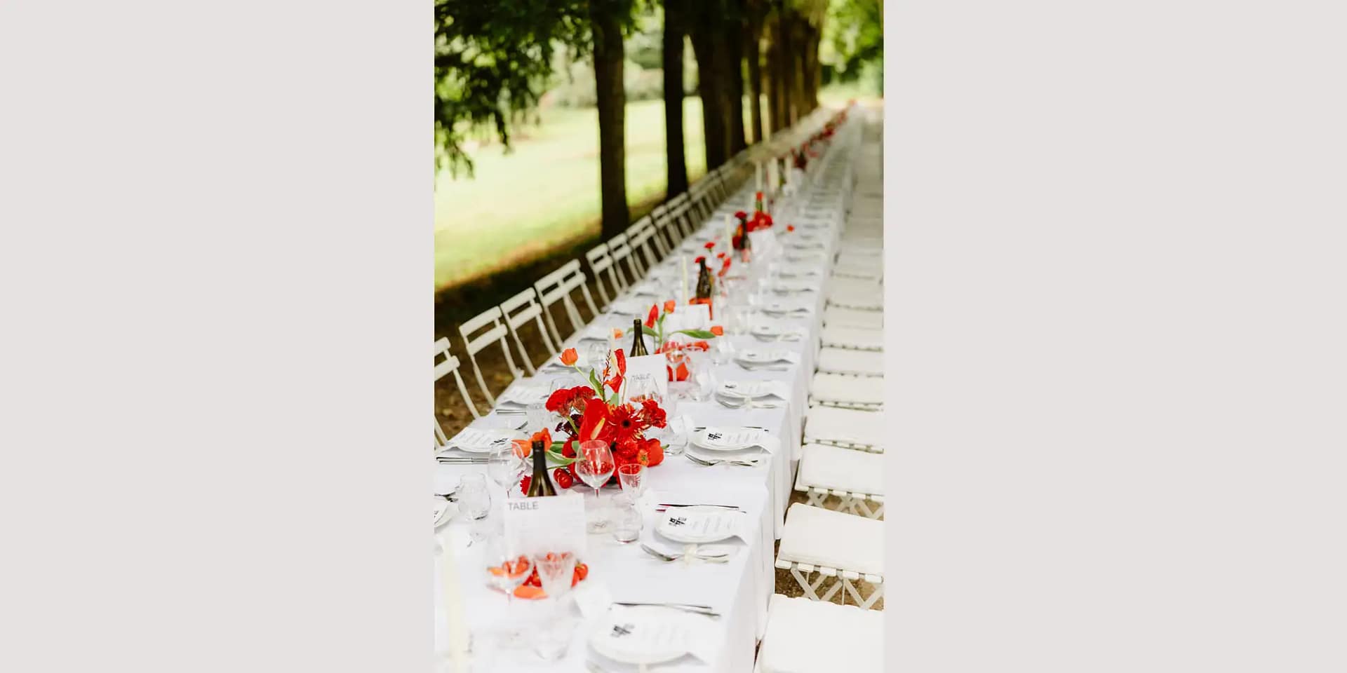 outside wedding in the loire valley