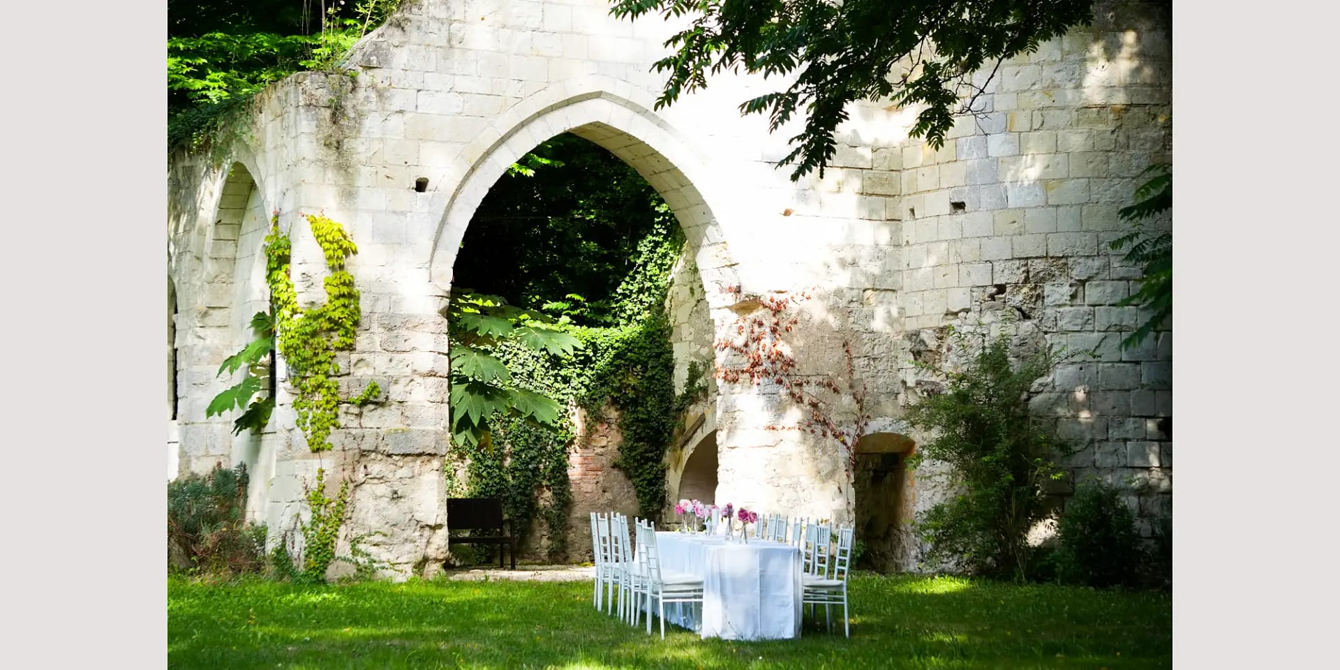 wedding in an abbey france