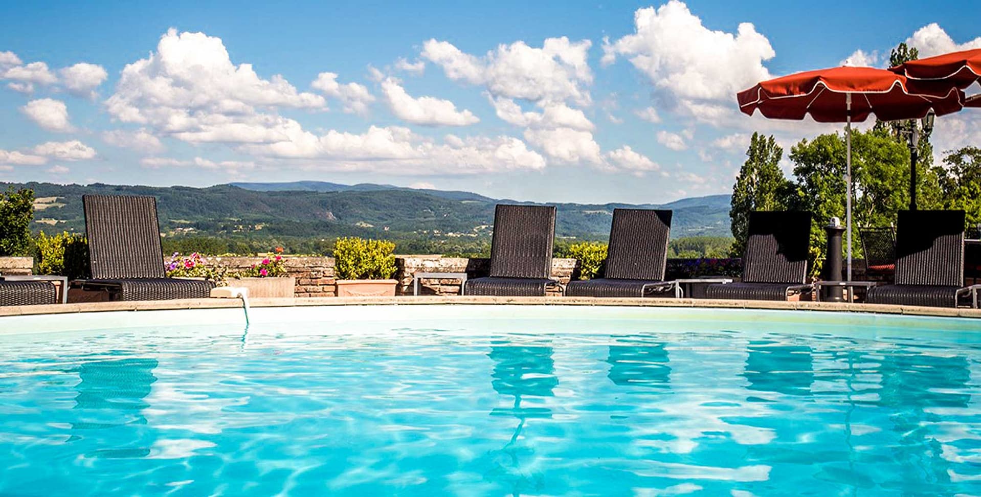 french wedding venue pool